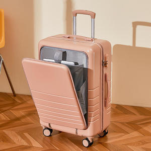 Bagage à main neutre, bagage léger en ABS à coque rigide avec poche avant et roues pivotantes - Product Image 1