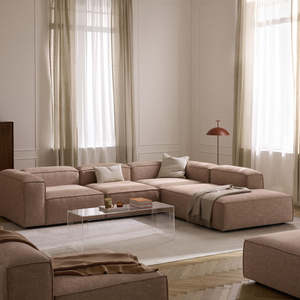 Divano Angolare Modulare in Tessuto, 4 Posti, Design Moderno <span class=keywords><strong>e</strong></span> Minimalista a Forma di L, <span class=keywords><strong>Arredamento</strong></span> Morbido per Casa, Adatto per Appartamenti, Hotel <span class=keywords><strong>e</strong></span> Ville - Product Image 2