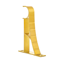 Raccords de support de tringle à rideau simple double en alliage d'aluminium épaissi base romaine couleur dorée et support de tringle à rideau couleur argent