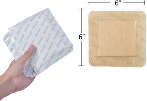 10 सेमी * बोतलबंद उच्च अवशोषण घाव भरने वाली त्वचा रंग सिलिकॉन जेल चिपकने वाला फोम ड्रेसिंग - Product Image 6