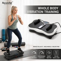 Vibrationsplatte für Lymphdrainage Ultraschall-Vibrationsplattform Fitnessgerät für Zuhause Ganzkörper-Workout mit Lautsprecher