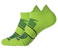 Chaussettes de sport personnalisées pour hommes et femmes en nylon, polyester et coton, à séchage rapide, antidérapantes, avec nouveau motif imprimé par sublimation, anti-transpiration