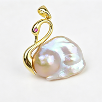 Support de Montage pour Bijoux : Pendentif Perle Baroque, Bijoux Perle Baroque, Accessoire de Bijoux Naturel en Cage, Accessoire de Collier