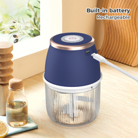 Hachoir automatique à ail et oignon, coupe-légumes domestique facile avec alimentation par batterie, mini robot culinaire