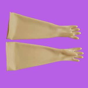 Gants longs antistatiques en latex naturel importé, épaisseur 750*2,4 mm, qualité recherche, résistants aux acides, aux alcalis et à la corrosion. - Product Image 2