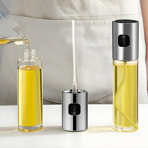 Petit distributeur de <span class=keywords><strong>sauce</strong></span> soja comestible emballage vinaigre 100ml bouteille de pulvérisation d'huile d'olive en verre vide pour la cuisson - Product Image 4
