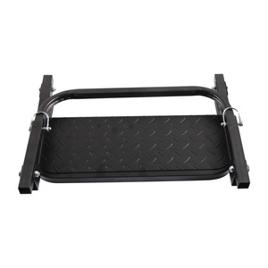 Heavy Duty <b>Foldable</b> Tire <b>Step</b> For Trailer Truck Offroad Steel Black Manual Folding - Product Image 2