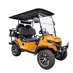 Carrito de golf eléctrico de 4 ruedas, 24 km/h, batería de litio recargable, motor doble, hasta 72 hoyos, material ABS duradero - Product Image 5