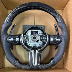 Volante in Fibra di Carbonio con LED per <span class=keywords><strong>BMW</strong></span> F05 F07 <span class=keywords><strong>F30</strong></span> F10 F12 F15 F36 <span class=keywords><strong>F20</strong></span> F22 F25 F32 F35 F36 M3 M5 M6 E70 E90 E91 Disponibile - Product Image 1
