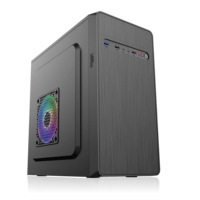 Özelleştirilebilir OEM Meway Oyun Bilgisayarı Kasası Mid-Tower Micro-ATX/ITX Anakartlar SPCC Malzeme 2 Fan Önceden Takılı Stok Fabrika