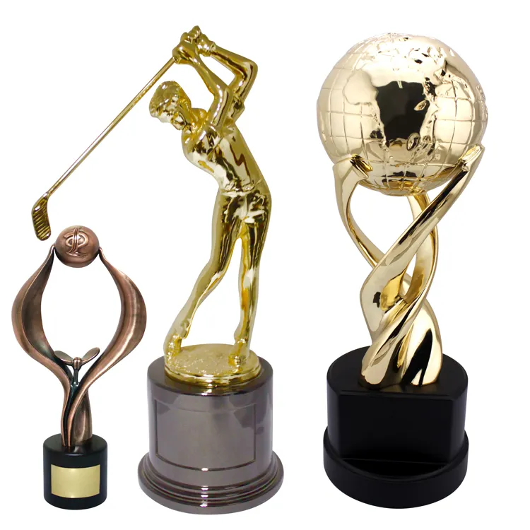 Cheap China Custom Alloy Metal Award Trophy And Medals Sports