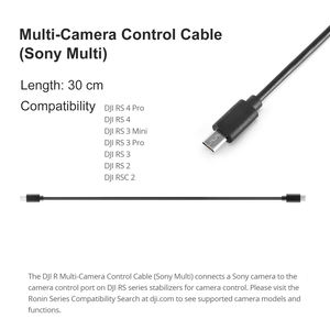 สายควบคุมกล้องหลายตัว DJI RS USB/USC/HDMI/RSS-P สำหรับ DJI RS <span class=keywords><strong>4</strong></span>/ Mini <span class=keywords><strong>4</strong></span>/ RS <span class=keywords><strong>3</strong></span>/ RS 2 ตัวกันสั่น กล้อง Sony <span class=keywords><strong>Panasonic</strong></span> Fujifilm - Product Image 4