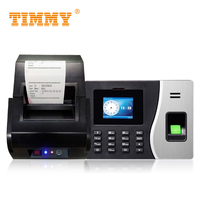 Relojes de Control de Asistencia con Huella Dactilar OEM para Empleados de Pequeñas Empresas con Batería, Terminal de Oficina con Wifi, Máquina Automática de Huella Dactilar