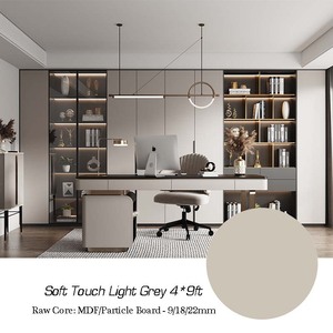 Lámina de MDF <span class=keywords><strong>con</strong></span> Revestimiento de Melamina y Acabado Lacado UV Moderno, 18 mm/22 mm o Grosor Personalizado para Muebles de Cocina - Product Image 6