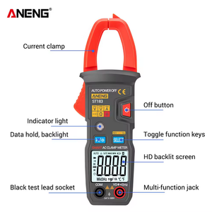 Multimètre numérique à pince ANENG ST183, courant alternatif 6000 True RMS, testeur de tension CC/CA, capacité - Product Image 5
