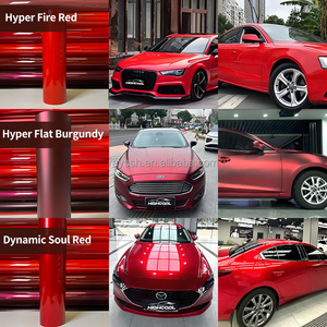 1.52*17m PET étoile rubis rouge changement de couleur Film auto-cicatrisant couleur PPF Film véhicule Wrap Film vinyle rouge voiture Wrap rouleau - Product Image 2