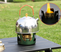 Mini poêle à alcool liquide portable ultra-léger pour l'extérieur, bloc solide, pour la pêche, eau bouillante, théière, cuisinière de cuisine