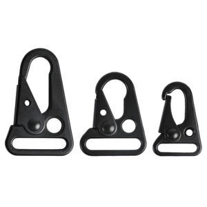 Boucle en alliage de zinc à bec d'aigle, boucle de couteau à bouche plate, accessoires de quincaillerie pour porte-clés en sangle noire électrophoretique, boucles - Product Image 5