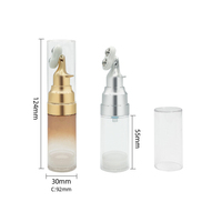 Vente en gros 25ml Double Ball Massage Crème Yeux Bouteille Ronde Presse Essence Lotion Bouteille Conteneur Cosmétique Emballage Matériel