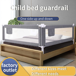 Barandilla de Seguridad para Cama de Bebés y Niños Pequeños, Elevación Vertical Unilateral, Altura Ajustable, Barandilla Anticaídas con Tela Transpirable - Product Image 2