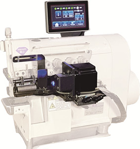 เครื่องเย็บริมยางยืดแบบอัตโนมัติ RONMACK RM-20KI+UT รุ่นใหม่ พร้อมระบบควบคุมแรงตึงผ้าแบบมีมิเตอร์ และแท่นเย็บขนาดเล็ก - Product Image 1