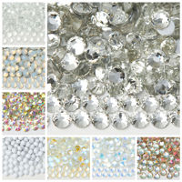 Strass ronds non thermocollants Selina Crystal SS3-SS30 - à coller pour la décoration d'ongles, chaussures et sacs, vêtements, fabrication de bijoux