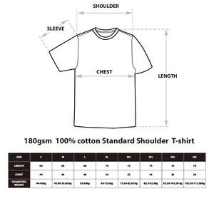 OEM/ODM 180克批发男女通用圆领100%纯棉白色纯色棉质大码女式批发男式白色T恤 - Product Image 3