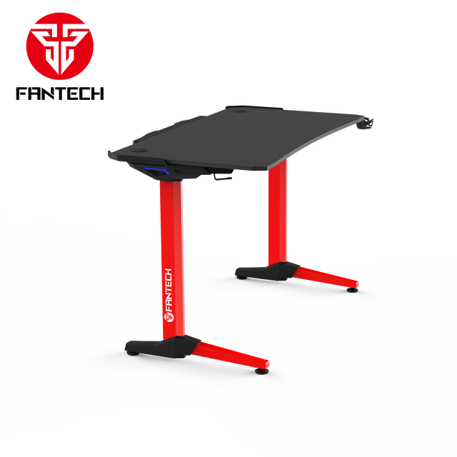 2019 New Computer Accessories Blue Lighting Gaming Desk GD512 Fantech Table Gaming Cafe With Metal Frame