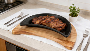 Plaque de cuisson en fonte pour cuisine domestique, rôtissoire en fonte, rôtir de la viande, <span class=keywords><strong>steak</strong></span> frit en forme de croissant, barbecue, plaque de cuisson en fonte - Product Image 5