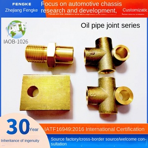 Đồng Tinh Khiết Phụ Tùng Ô Tô Xe Tải Nặng Trục Phanh Dòng Phù Hợp Chéo Tee Adapter Cho Máy Kéo Rơ Moóc Cao Cấp Phanh Ống - Product Image 3