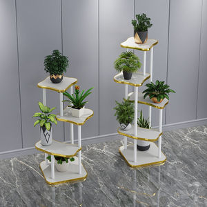 Modern Luxury Solid Wood Flower Stand Irregular Design Indoor Plant Rack For Home Living Room Balcony Green Plants - Product Image 1
