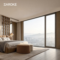 SAROKE Energiesparendes M92 Aluminium Dreh-Kipp-Fenster NFRC-Zertifiziert Amerikanischer Standard Low-E Glas mit Edelstahlgitter
