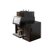 Distributeur automatique de café grain à tasse, double réservoir à grains, système de lait frais intégré et mousseur à lait automatique, doseur réglable de 12 à 21 g