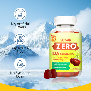 Best Selling Vitamin D3 Gummies Sugar Zero with Vitamin D3 Sodium Supports Bone Teeth Muscle Immune Health Dietary <b>Supplements</b> - Product Image 3