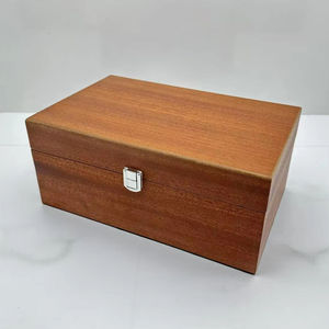 Scatola di immagazzinaggio di pezzi di <span class=keywords><strong>scacchi</strong></span> in legno massello di colore del cuore di pesco di alta qualità con tre dimensioni tra cui scegliere - Product Image 1