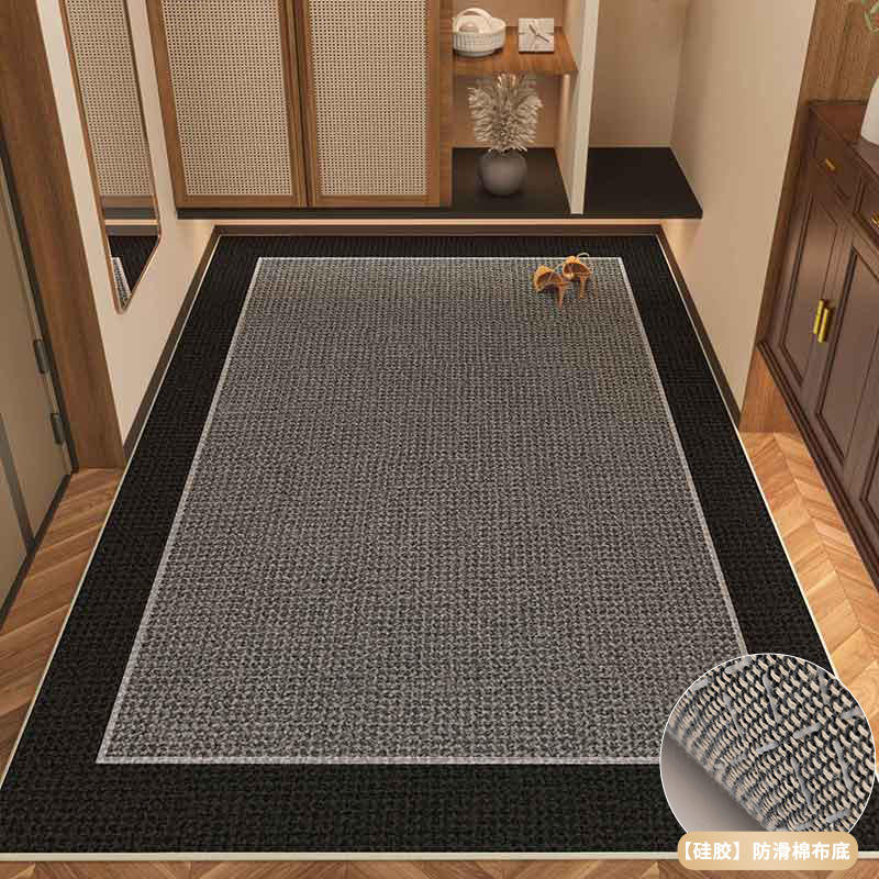 ลายป่านศรนารายณ์เลียนแบบ-สีเทามีขอบสีดำ