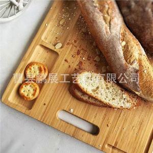 Tabla de cortar de madera rectangular multifunción para cocina, tabla de cortar para frutas y verduras, madera maciza - Product Image 1