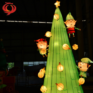 Lanternes chinoises décoratives imperméables pour l'extérieur Lanternes géantes en soie personnalisées Flotteur de défilé avec lumières clignotantes - Product Image 5