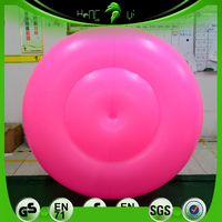 Cojín de agua redondo inflable Rosa Sexy, cama de PVC personalizada para piscina