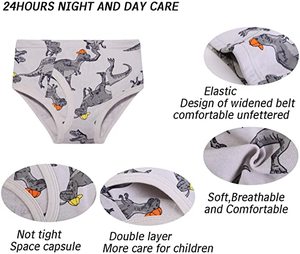 Confezione da 6 Boxer per Bambini, Intimo Maschile alla Moda in Cotone Traspirante - Product Image 5