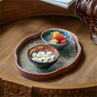 Petits bols à condiments en céramique rétro écologiques fabriqués au four pour la maison et les restaurants 4 pouces