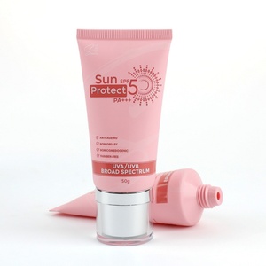 Wholesale Custom 50ml <b>Plastic</b> Cosmetic <b>Tubes</b> for Hand Cream Sunscreen - Product Image 3