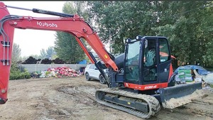 Excavatrices Kubota KX080 d'origine japonaise |   Excavatrice sur chenilles de 8 tonnes certifiée CE |   Béquille d'excavatrice nouvelle génération - Product Image 2
