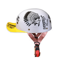 Casque de moto rétro demi-visage d'été en ABS pour hommes et femmes vente en gros