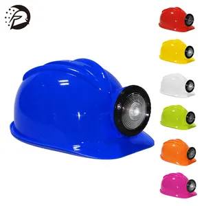 儿童建筑LED点亮矿工头盔探索者安全帽，多色定制