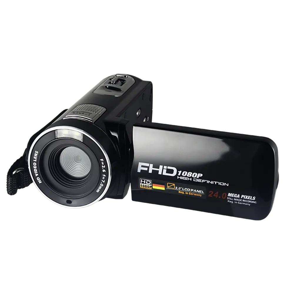 Akıllı DV 24MP 3.0 inç dokunmatik Video kamera kullanışlı DV 1080P HD kamera kamera ile 270 derece rotasyon