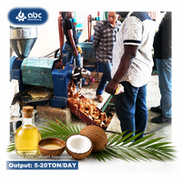 Machine de pressage d'huile de coco vierge à faible coût de production, haute capacité industrielle pour les fabricants