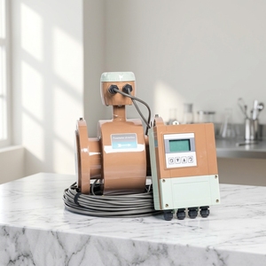 Sensor de Flujo Electromagnético con Pantalla LCD Digital, Personalizable OEM, de Acero Inoxidable, para Medición de Agua y Fluidos, con Salida de Señal - Product Image 1