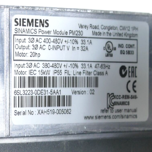 1 Parça Yepyeni Orijinal Pm230 6sl3 223-0de31-5aa1 V02 6sl3223-0de31-5aa1 Plc Endüstriyel Otomasyon - Product Image 3