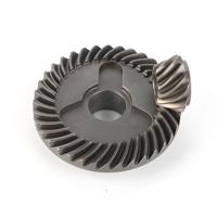 Engrenage conique hélicoïdal en acier de haute précision Jiucheng OEM avec profil de denture personnalisé, forgé et usiné CNC pour machines agricoles